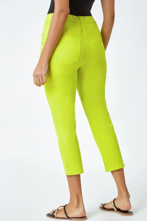 Roman Lime Cropped Stretch Denim Jegging
