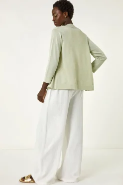 Roman Lime Shimmer Detail Shrug Cardigan