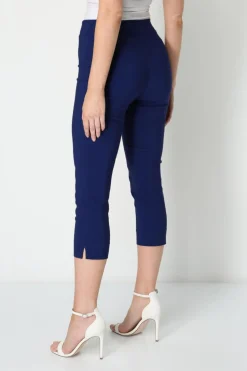 Roman Midnight Blue Cropped Stretch Trouser