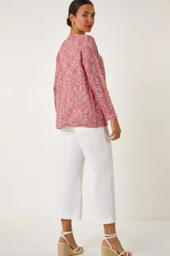 Roman Multi Space Dye Knit Cardigan