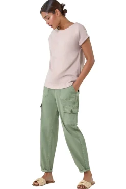 Roman Natural Plain Stretch Cotton Jersey T-Shirt