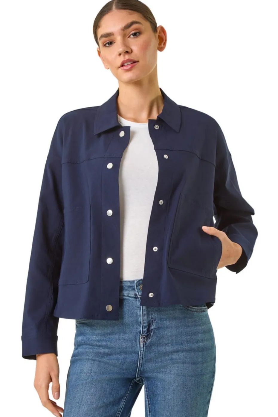 Roman Navy Patch Pocket Jacket
