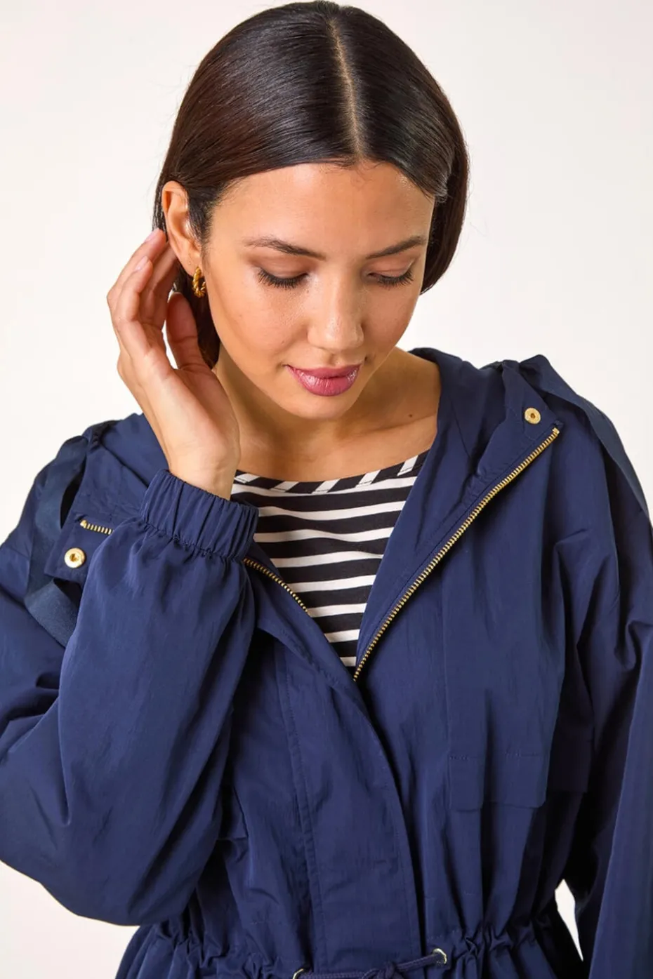 Roman Navy Shower Resistant Rain Jacket