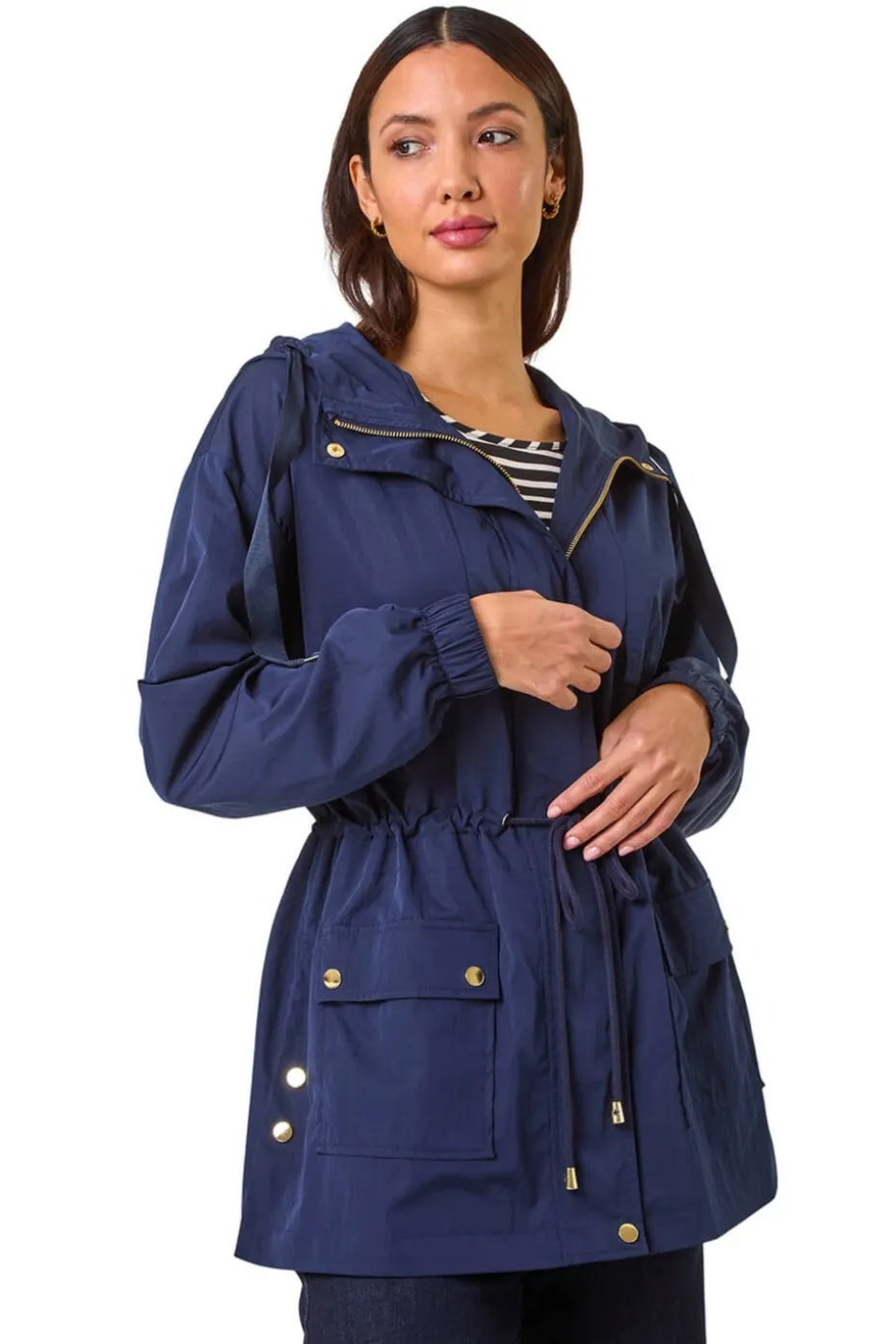 Roman Navy Shower Resistant Rain Jacket