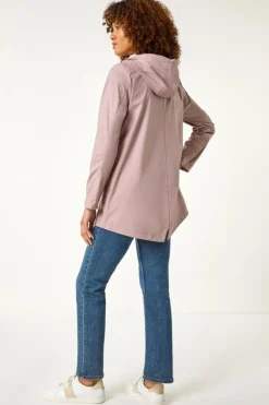 Roman Pink Rain Resistant Hooded Jacket