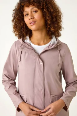 Roman Pink Rain Resistant Hooded Jacket