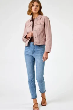 Roman Rose Classic Cotton Denim Jacket