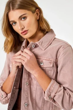Roman Rose Classic Cotton Denim Jacket