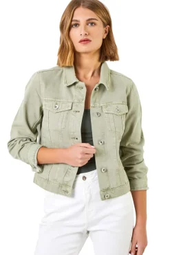 Roman Sage Classic Cotton Denim Jacket