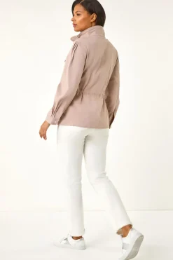 Roman Stone Buttoned Safari Jacket
