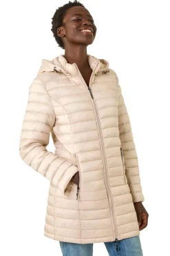 Roman Stone Padded Hooded Coat