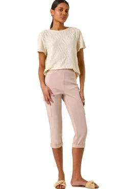 Roman Stone Turn Up Stretch Cargo Trousers