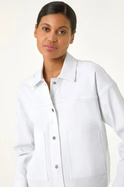 Roman White Patch Pocket Jacket