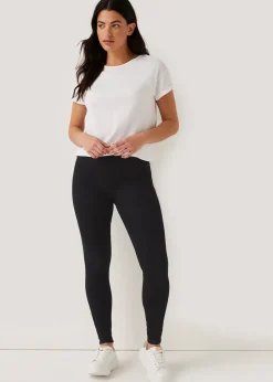 Rosie Black Pull On Jeggings