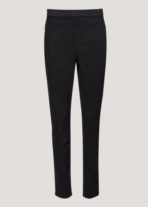 Rosie Black Pull On Jeggings