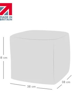 rucomfy Indoor/Outdoor Cube Red Beanbag