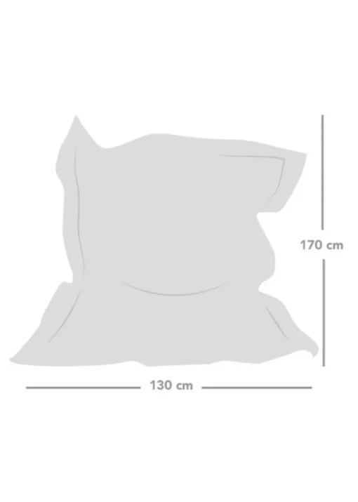 rucomfy Indoor/Outdoor Giant Squashy Squarbie Red Beanbag