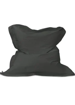 rucomfy Indoor/Outdoor Giant Squashy Squarbie Slate Black Beanbag