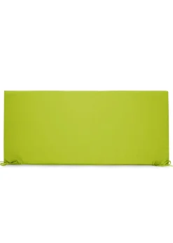 rucomfy Indoor/Outdoor Striped Double Bench Olive Green Seatpad