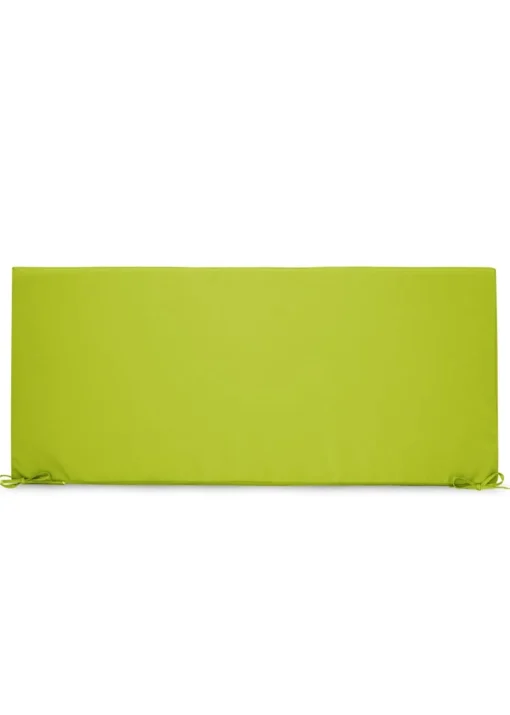 rucomfy Indoor/Outdoor Striped Double Bench Olive Green Seatpad