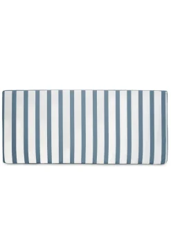 rucomfy Indoor/Outdoor Striped Double Bench Seafoam Blue Seatpad