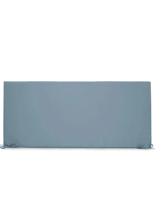 rucomfy Indoor/Outdoor Striped Double Bench Seafoam Blue Seatpad