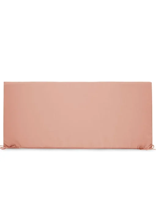 rucomfy Indoor/Outdoor Striped Double Bench Dusky Pink Seatpad