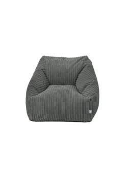 rucomfy Jumbo Cord Big Kids Snuggle Chair Slate Grey Beanbag