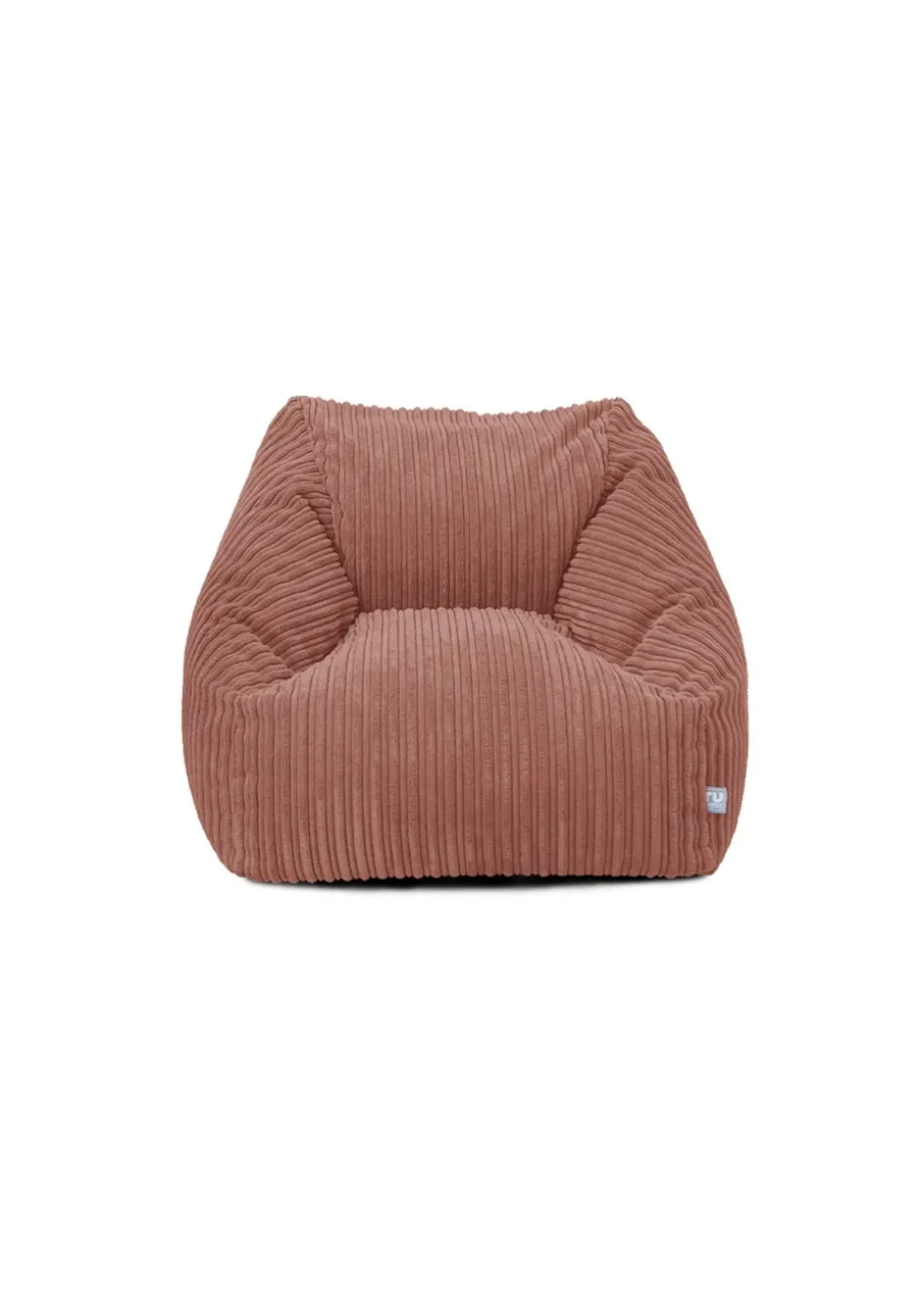 rucomfy Jumbo Cord Big Kids Snuggle Chair Blush Pink Beanbag