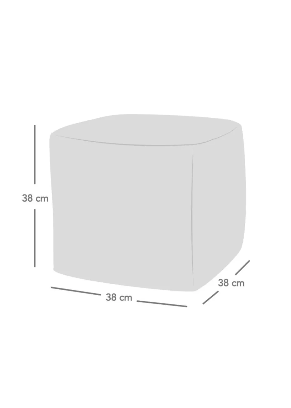 rucomfy Jumbo Cord Cube Caramel Beanbag