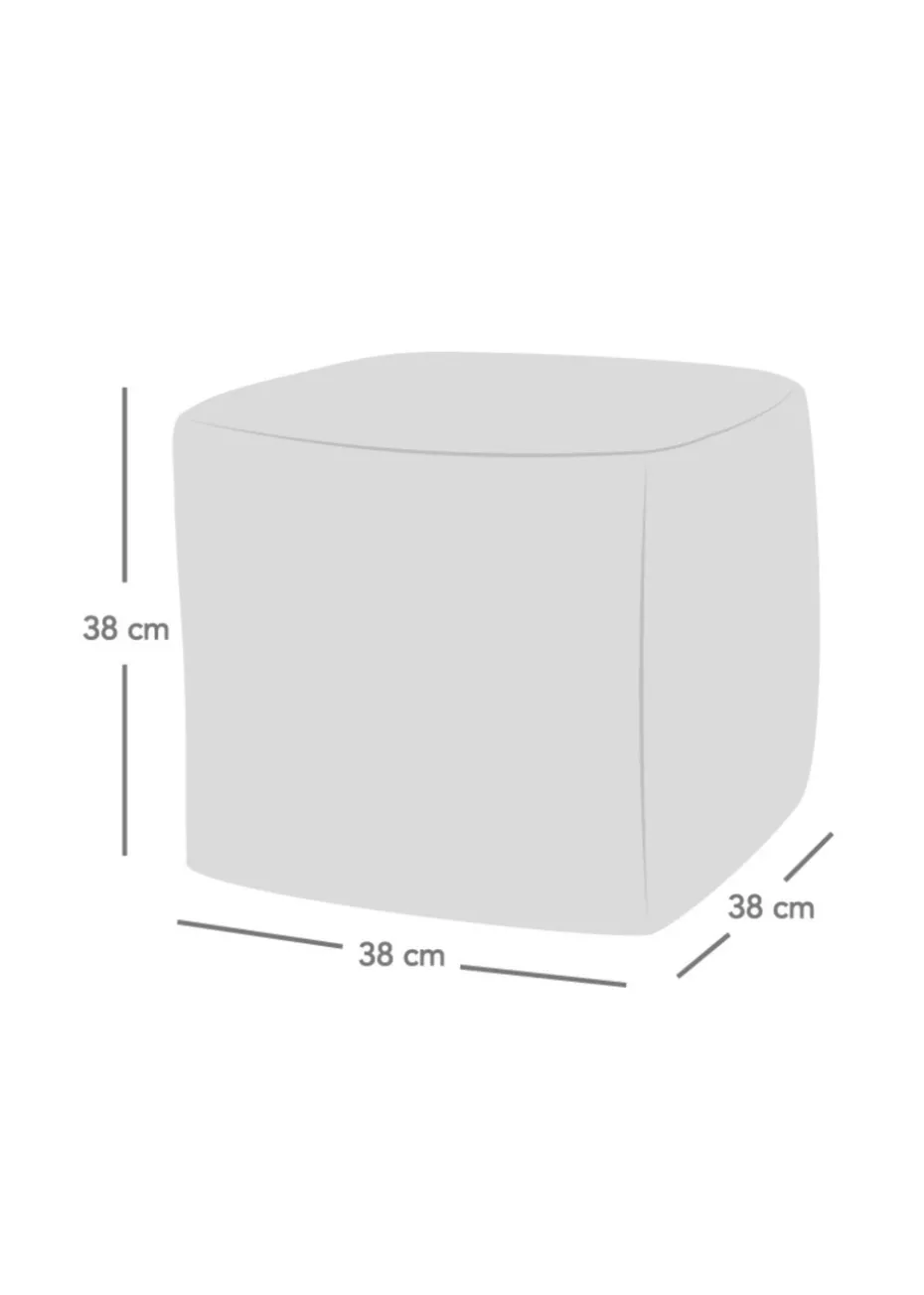 rucomfy Jumbo Cord Cube Navy Blue Beanbag