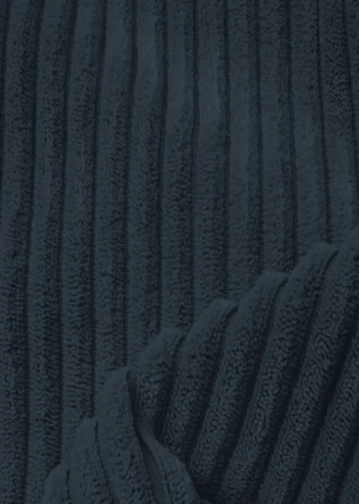 rucomfy Jumbo Cord Cube Navy Blue Beanbag