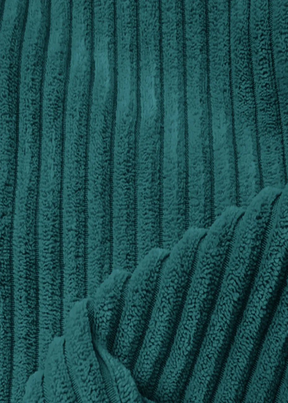 rucomfy Jumbo Cord Cube Teal Beanbag (38cm x 38cm x 38cm)