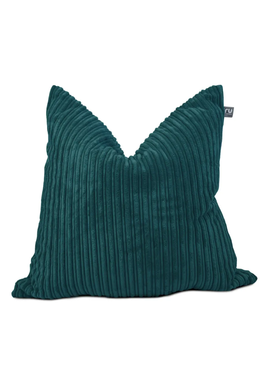 rucomfy Jumbo Cord Floor Cushion Teal Beanbag