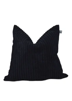 rucomfy Jumbo Cord Floor Cushion Black Beanbag