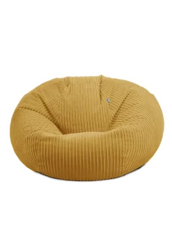 rucomfy Jumbo Cord Goliath Mustard Beanbag