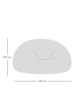 rucomfy Jumbo Cord Goliath Slate Grey Beanbag