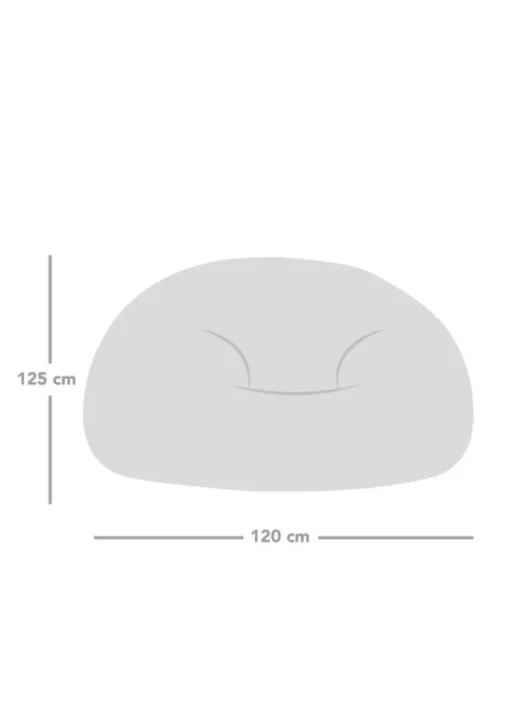 rucomfy Jumbo Cord Goliath Slate Grey Beanbag