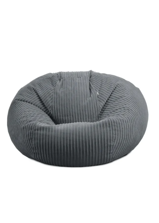 rucomfy Jumbo Cord Goliath Slate Grey Beanbag