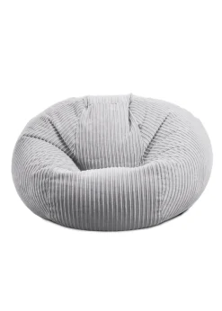 rucomfy Jumbo Cord Goliath Platinum Grey Beanbag
