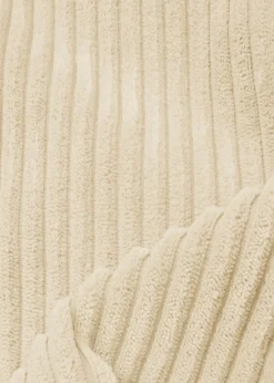 rucomfy Jumbo Cord Kids Slouchbag Ivory Beanbag