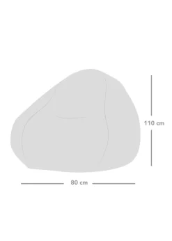 rucomfy Jumbo Cord Slouchbag Mustard Beanbag