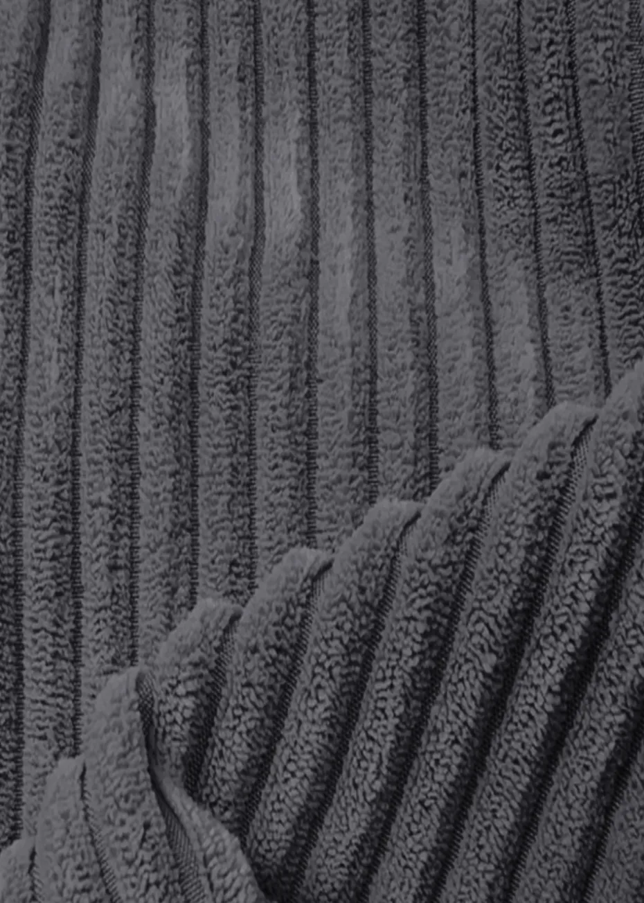 rucomfy Jumbo Cord Slouchbag Slate Grey Beanbag