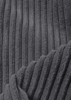 rucomfy Jumbo Cord Slouchbag Slate Grey Beanbag