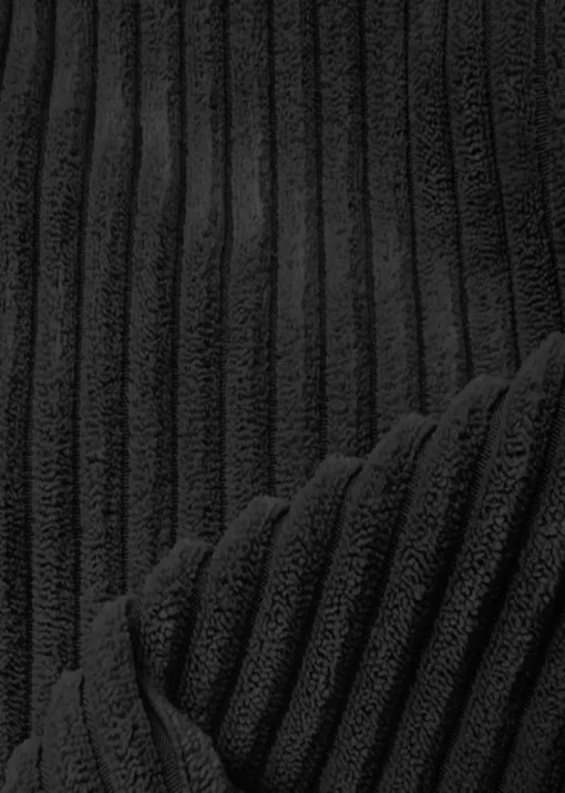 rucomfy Jumbo Cord Slouchbag Black Beanbag