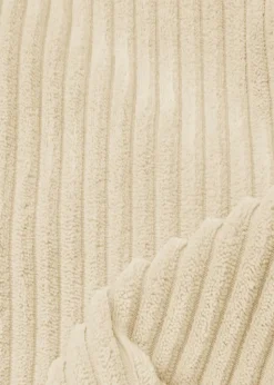 rucomfy Jumbo Cord Slouchbag Ivory Beanbag