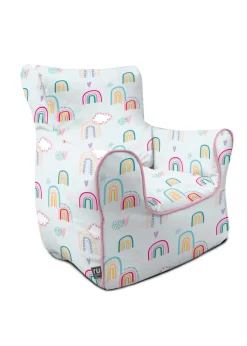 rucomfy Printed Children's Chair Rainbow Sky Beanbag