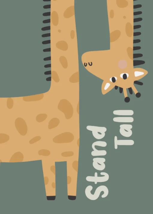 rucomfy Printed Floor Cushion Safari Giraffe Beanbag