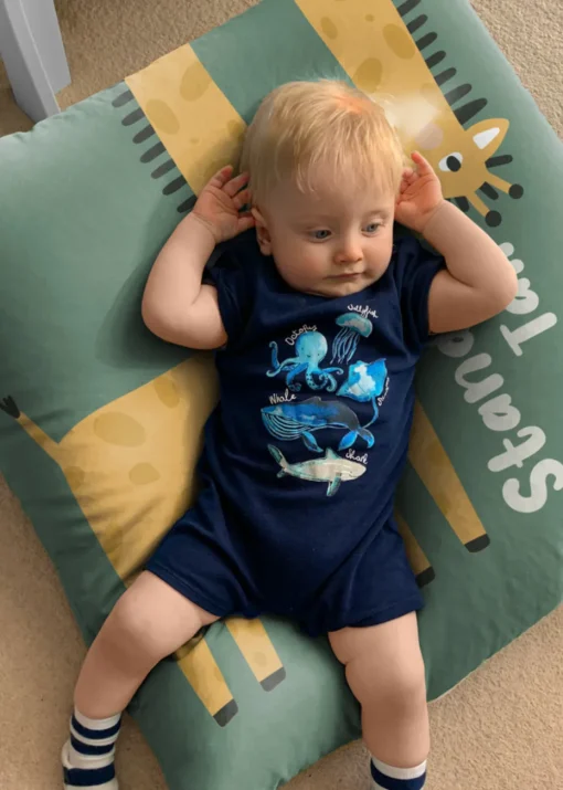 rucomfy Printed Floor Cushion Safari Giraffe Beanbag
