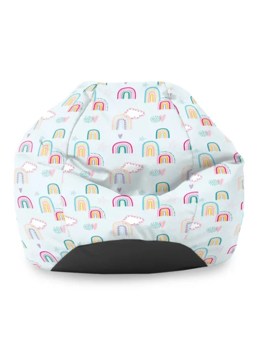 rucomfy Printed Kids Classic Rainbow Sky Beanbag